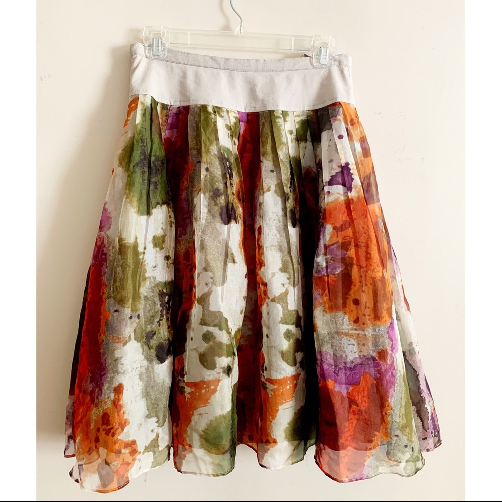 MIDI silk Anthropologie skirt, size 4
